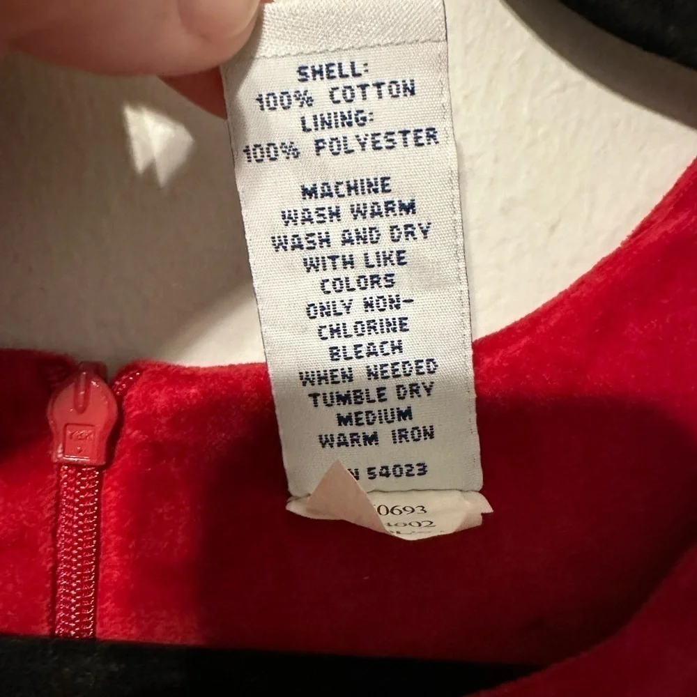 Gap Red Velvet‎ Fit and Flare Dress Size 12